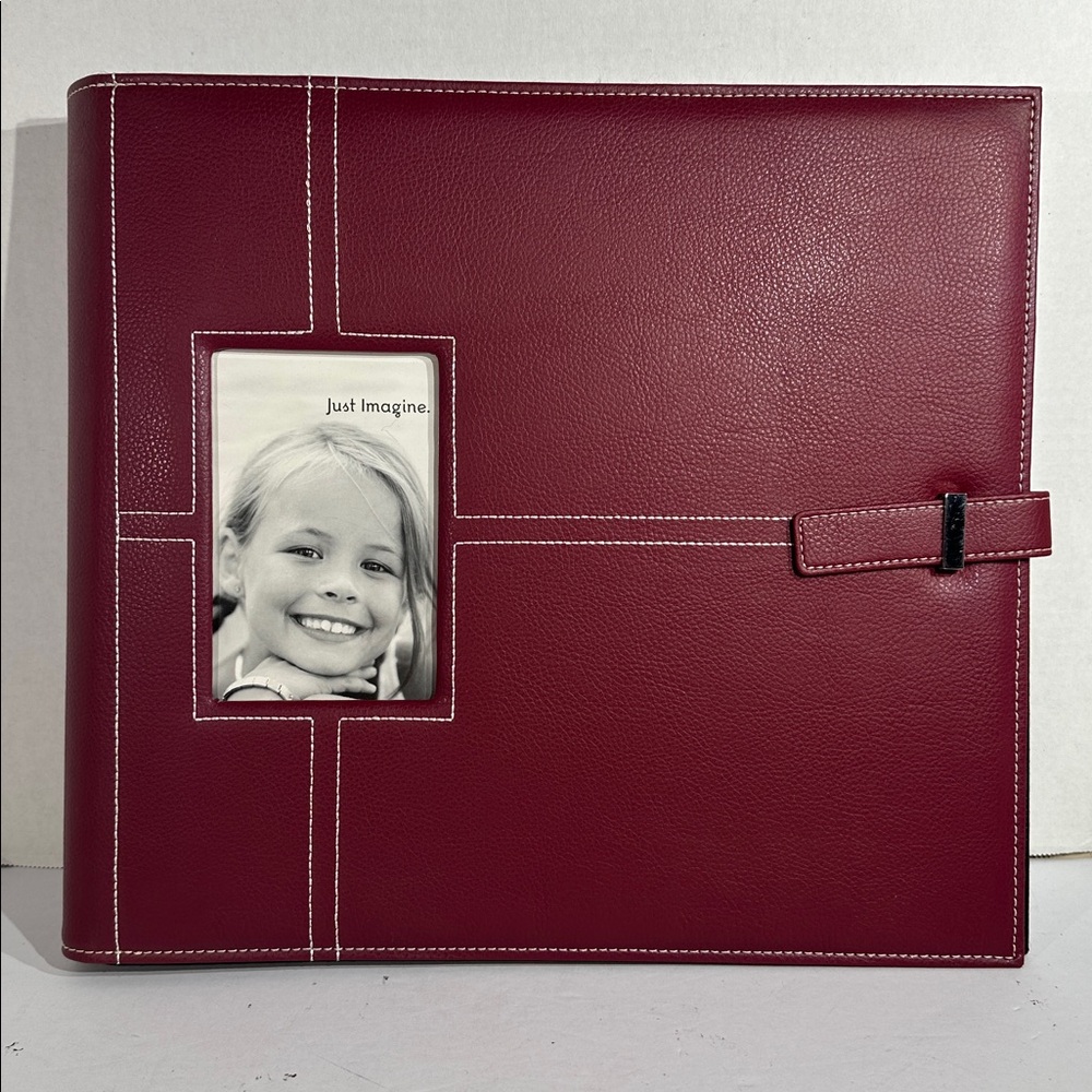 Imaginisce Burgundy 12 x 12 Memory Scrapbook Album